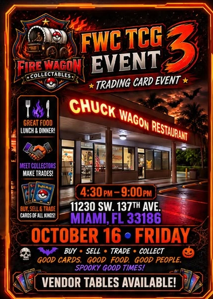 Fire Wagon Collectibles Event #3 flyer